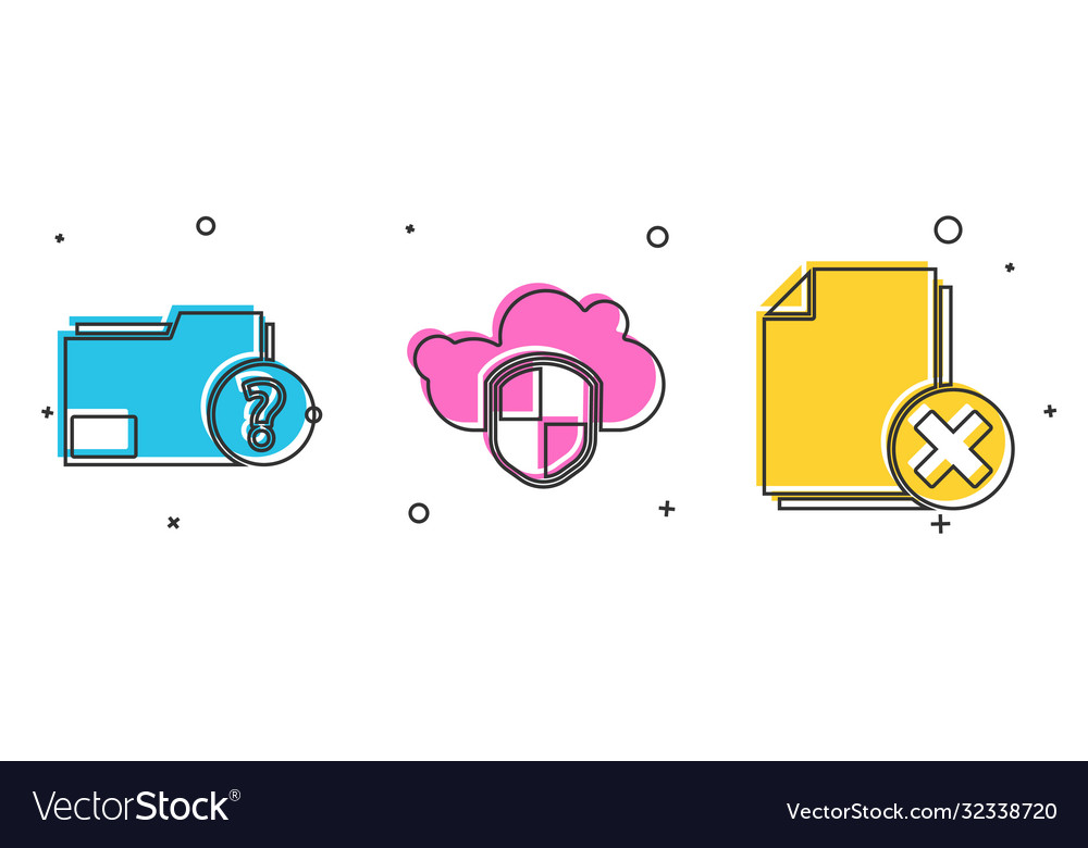 Set unknown document folder cloud and shield