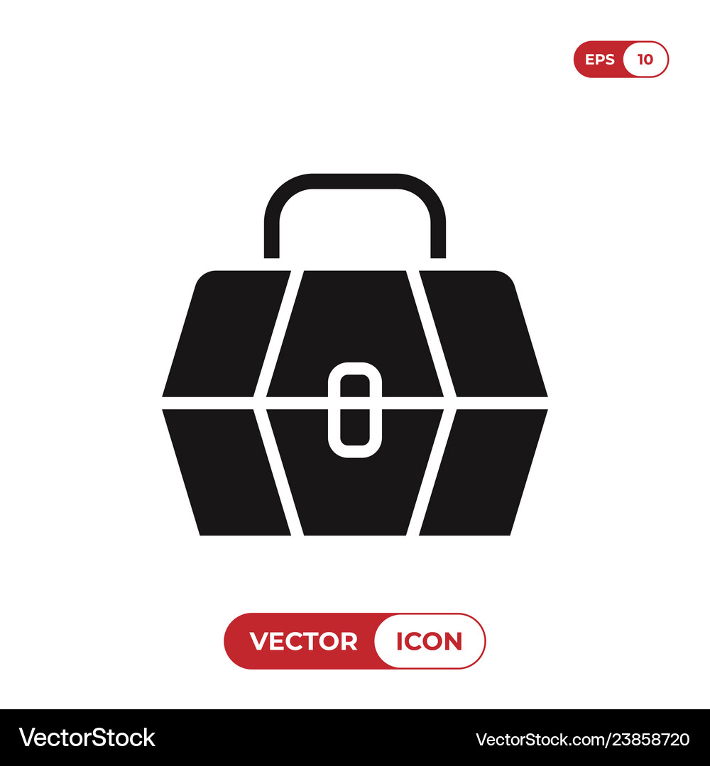 Tool box icon Royalty Free Vector Image - VectorStock