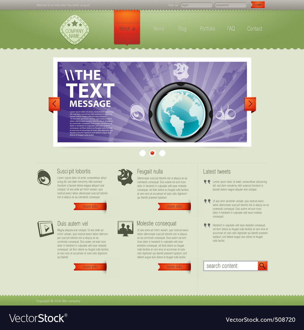 Website Layout Template