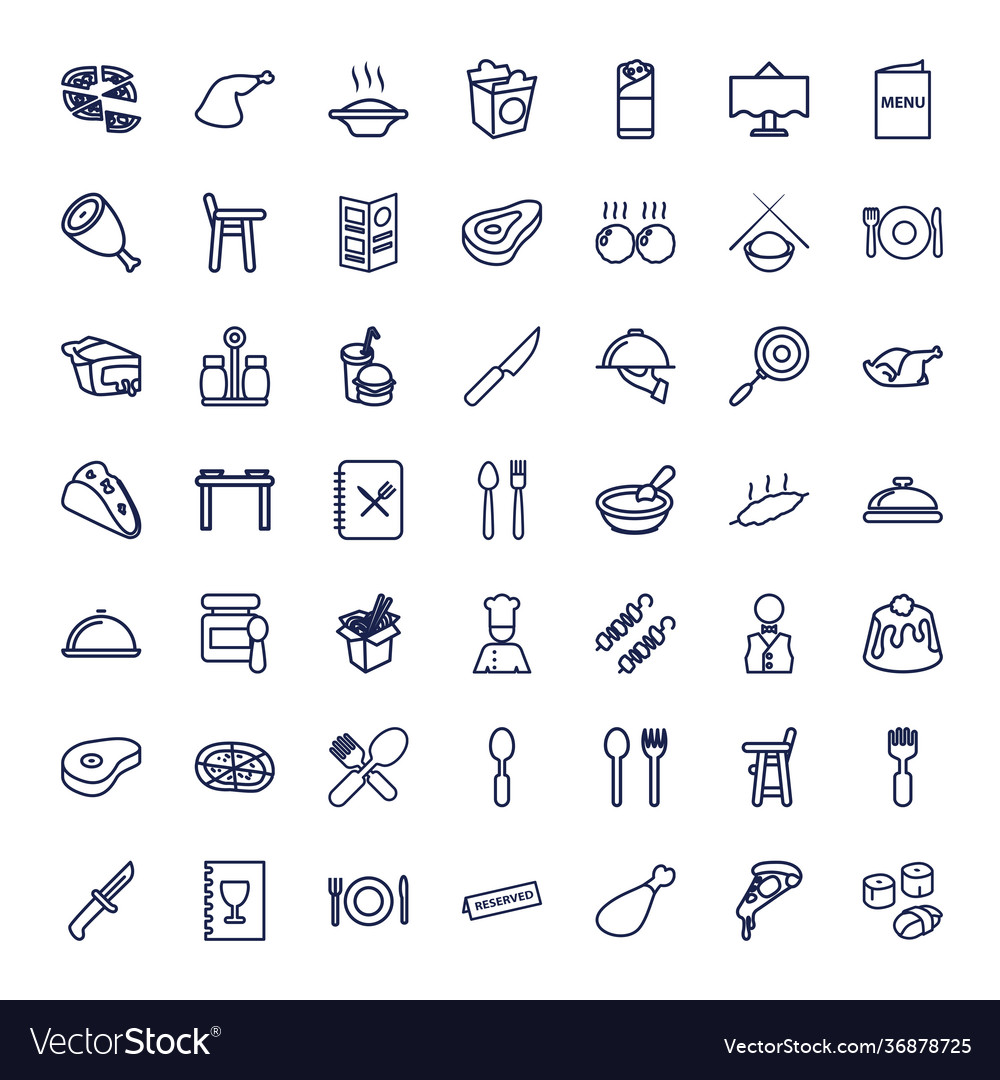 49 dinner icons