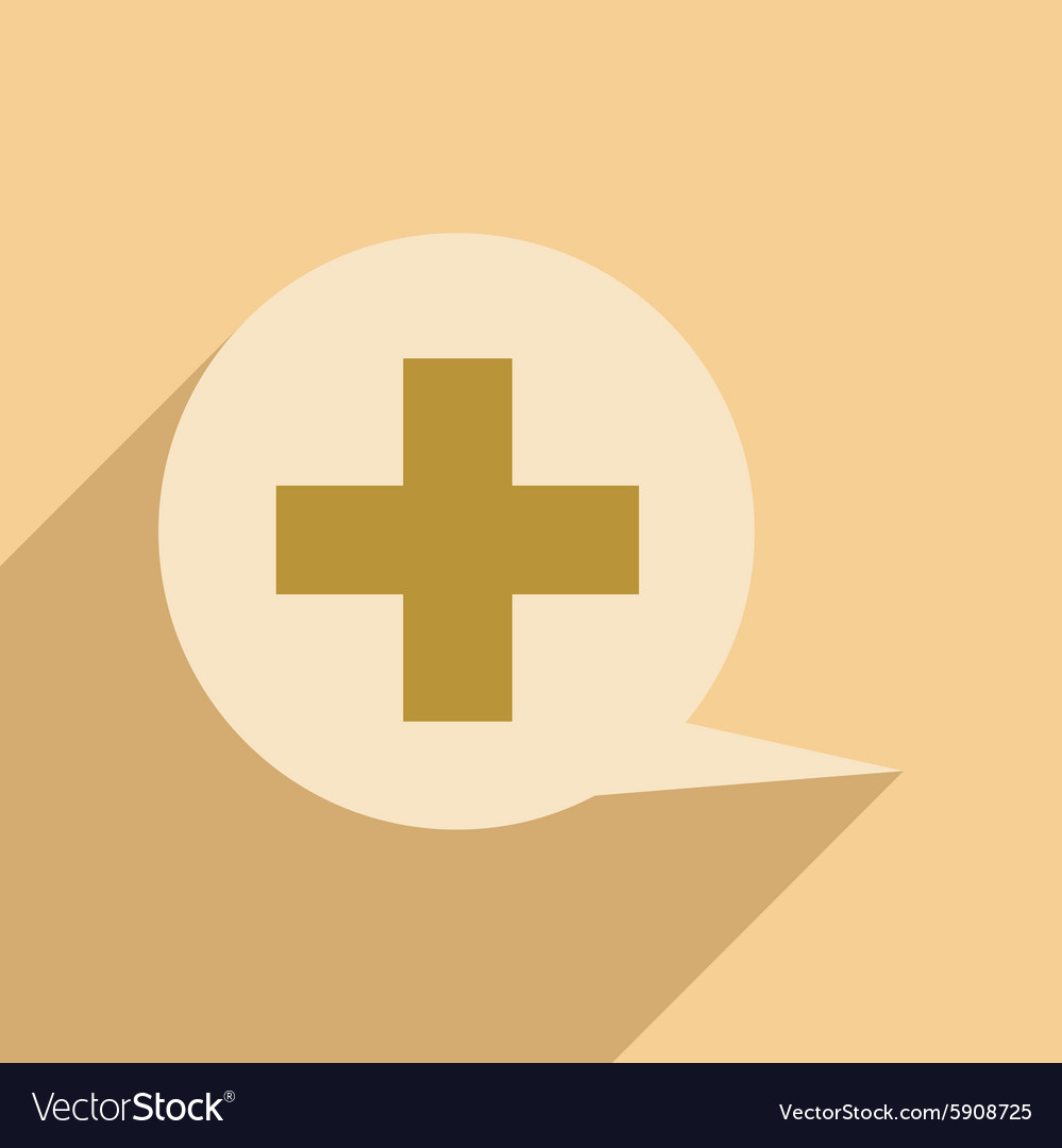 Flat with shadow icon and mobile application logo