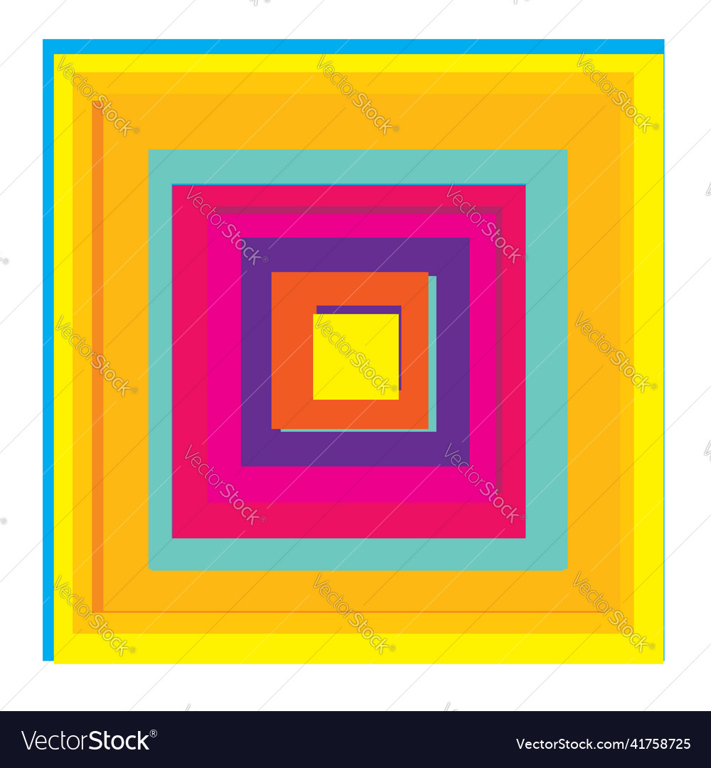 Overlapping random squares abstract colorful Vector Image Overlapping random squares abstract colorful