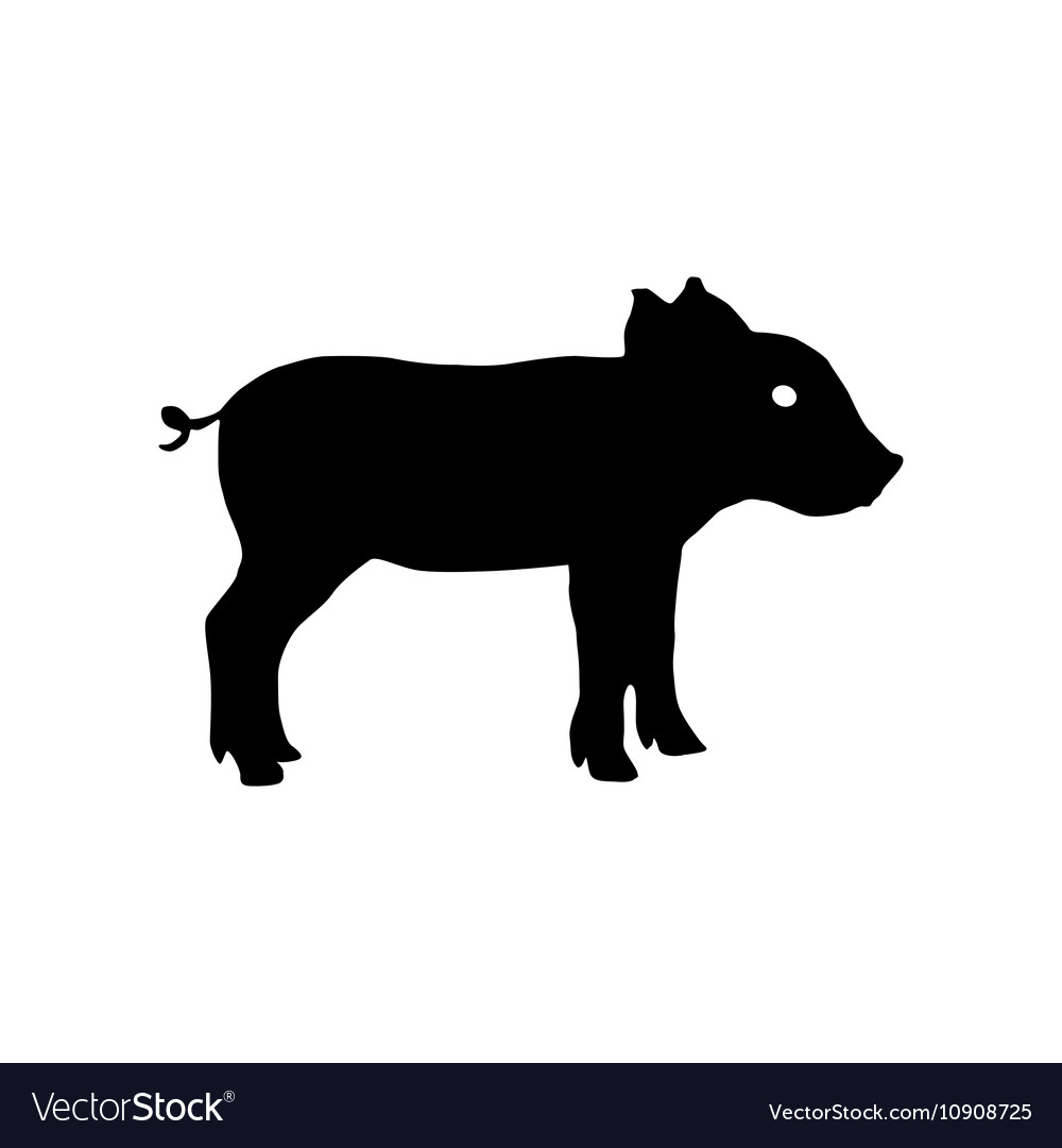 Pig silhouette