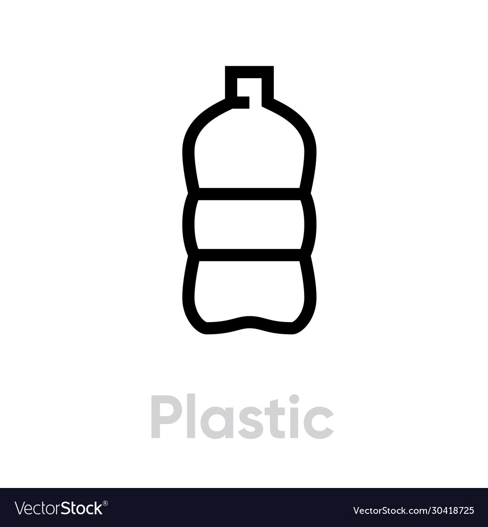 Plastic Recycling Bottle Icon
