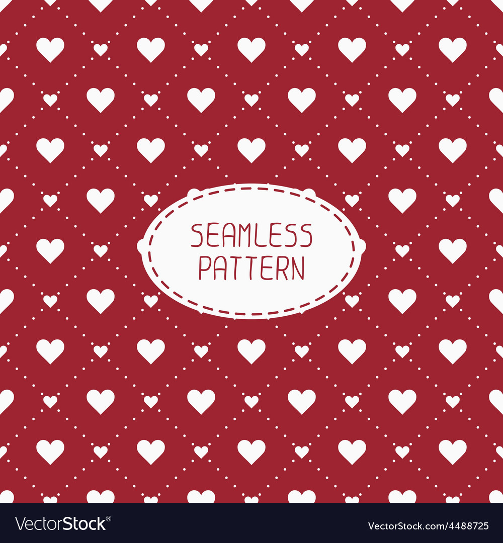 Red romantic wedding geometric seamless pattern