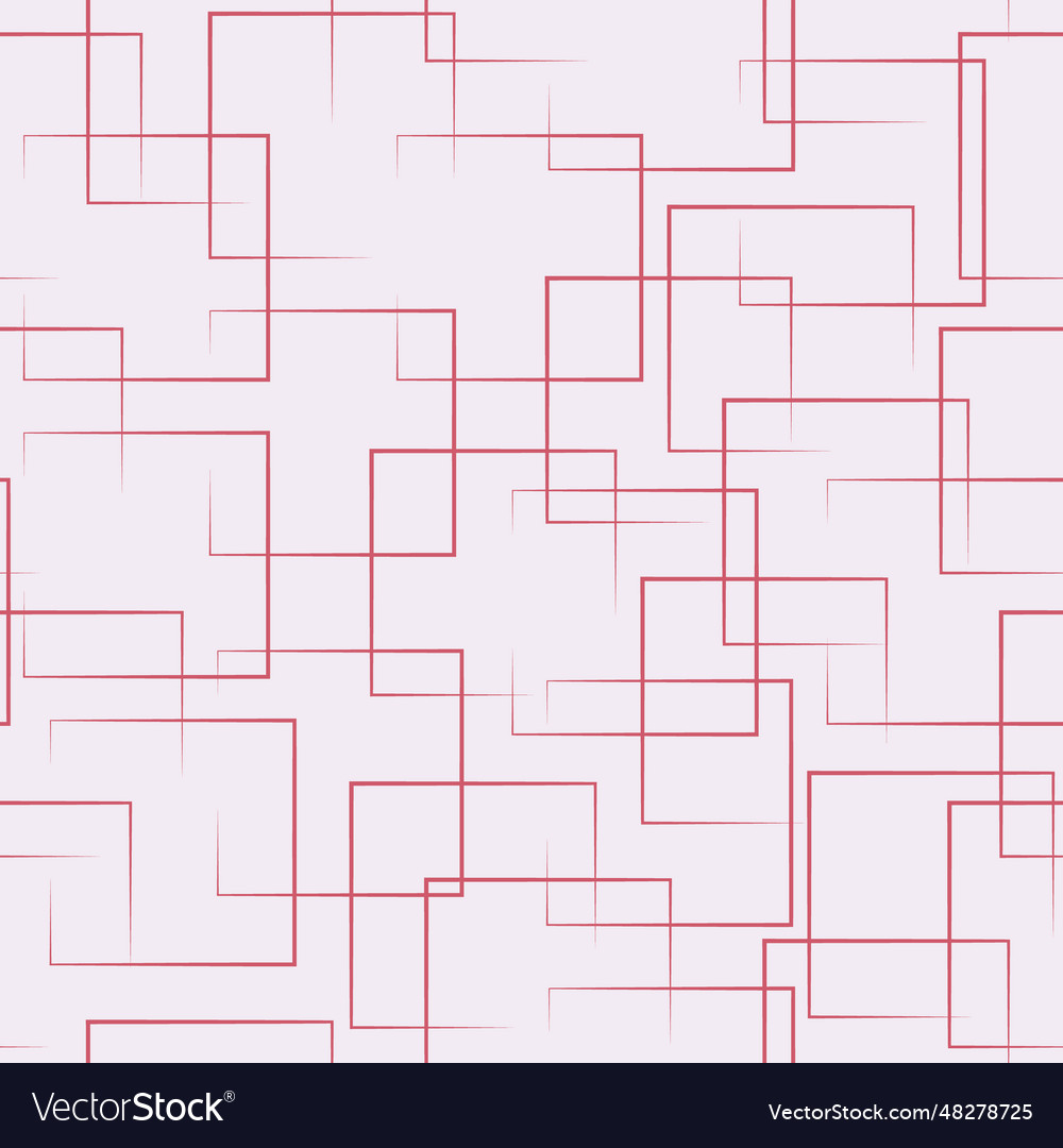 Seamless geometric square pattern design vector image Seamless geometric square pattern design