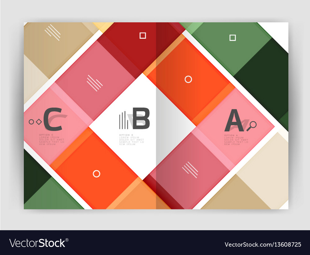 Set of front and back a4 size pages business vector image Set of front and back a4 size pages business