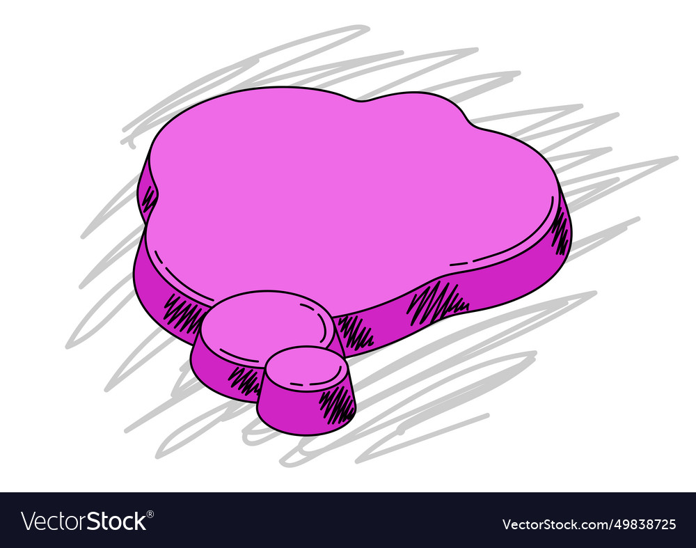 Sketch speech bubble image for design