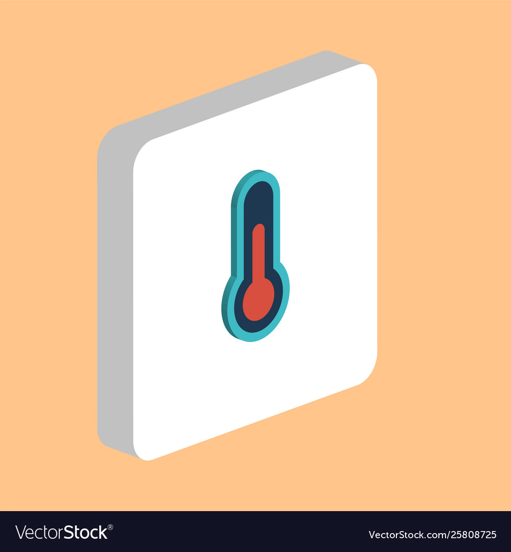 Thermometer computer symbol Vector Image Thermometer computer symbol