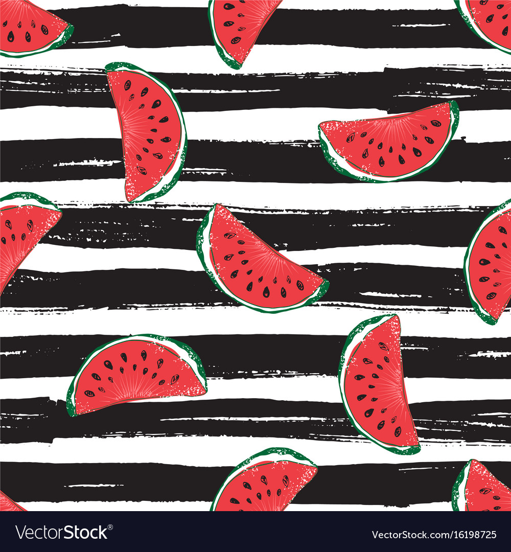 Water melon seamless pattern striped