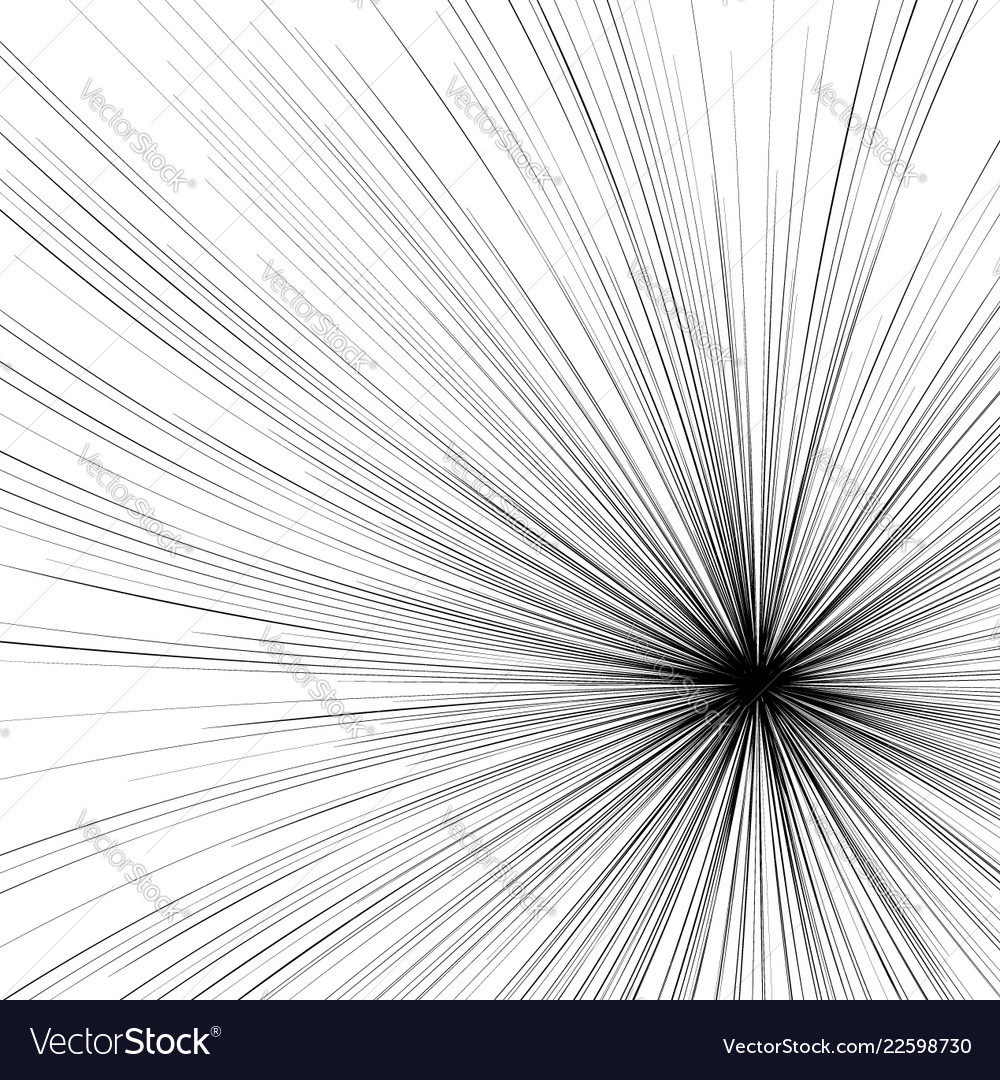 Abstract with radial radiating random lines vector image Abstract with radial radiating random lines