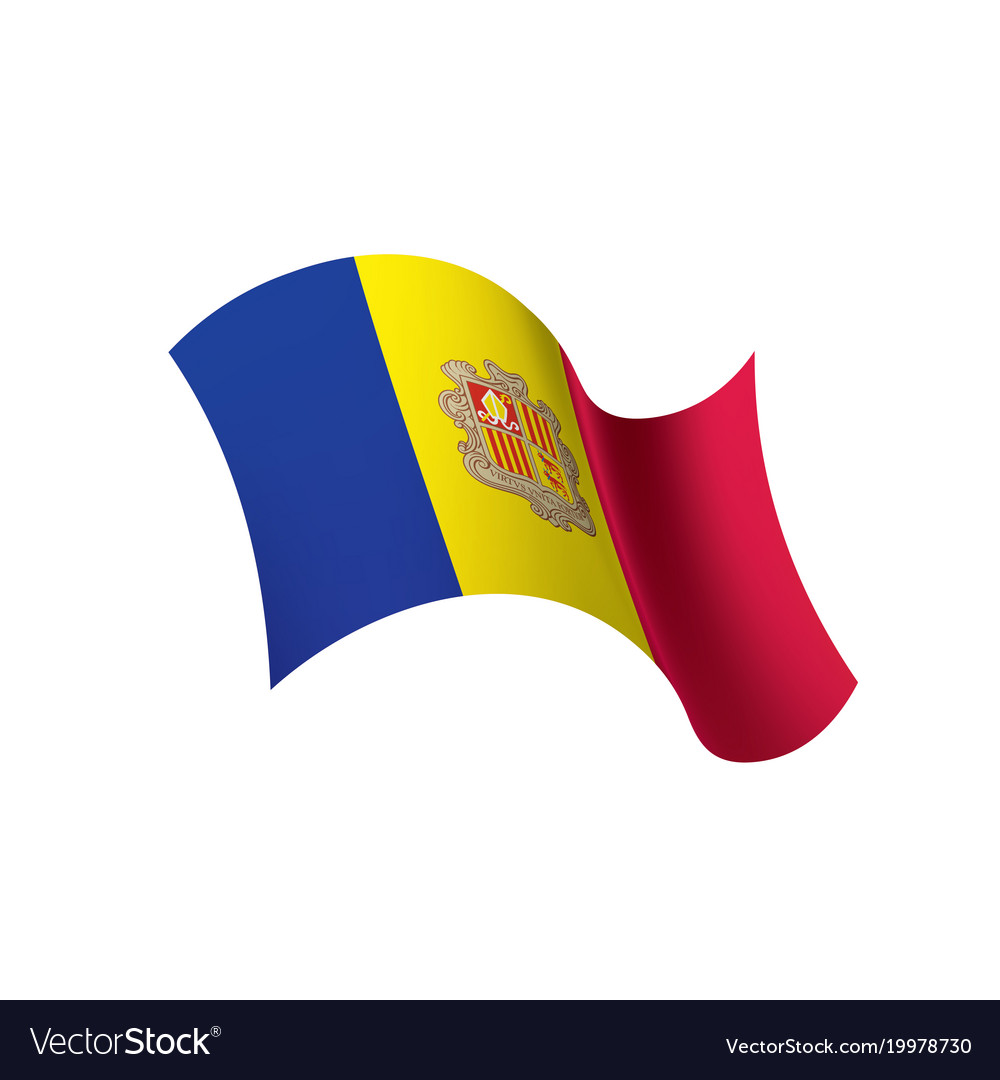 Andora flag Royalty Free Vector Image - VectorStock