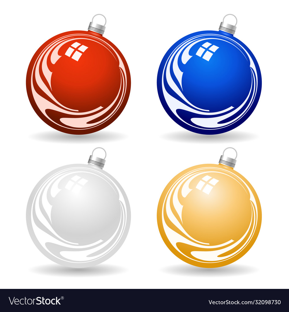 Colorful christmas balls