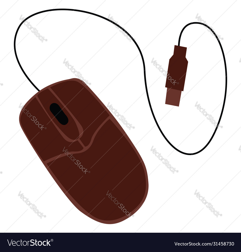 Computer mouse on white background