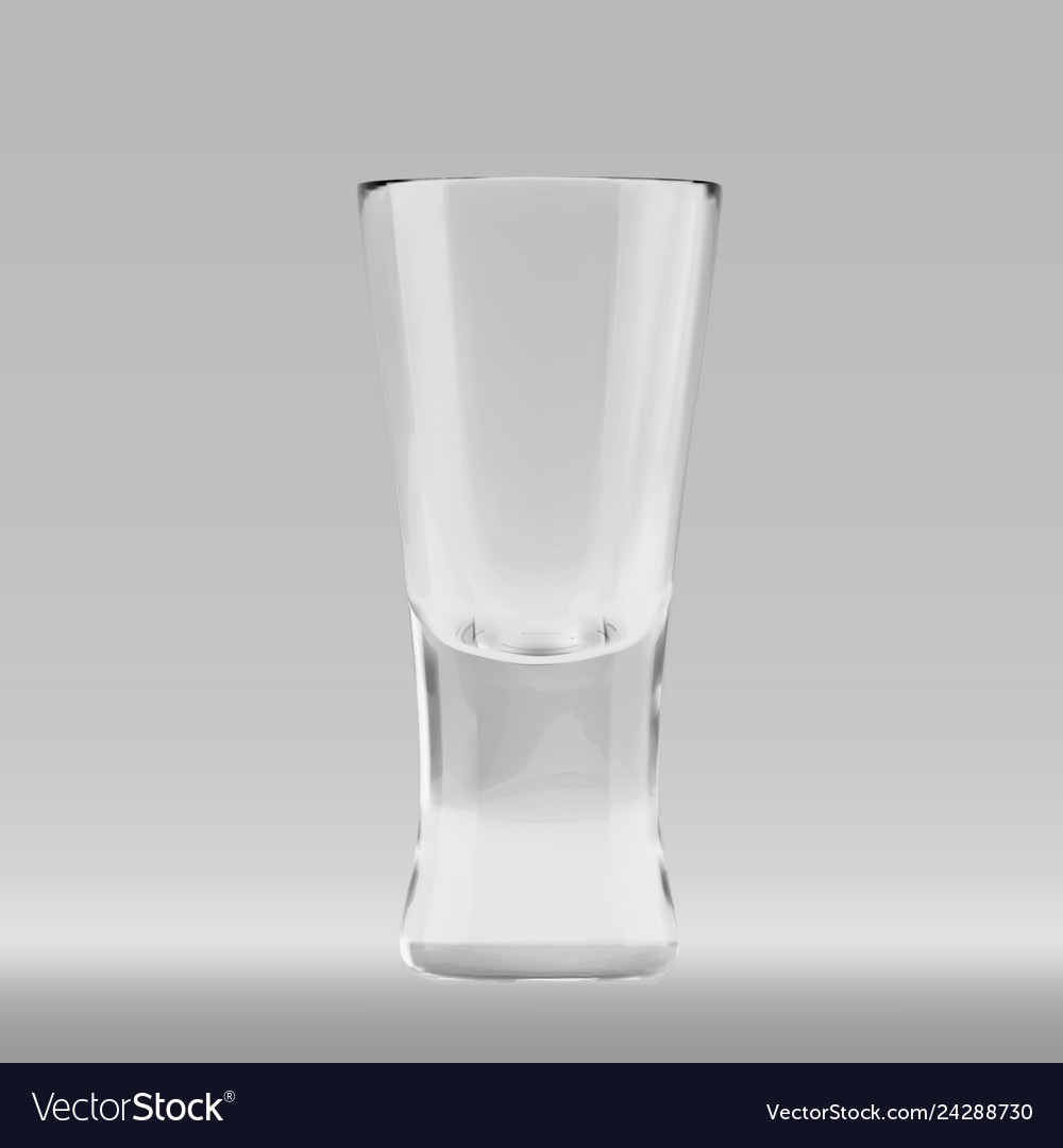Empty transparent triangular glass vector image Empty transparent triangular glass