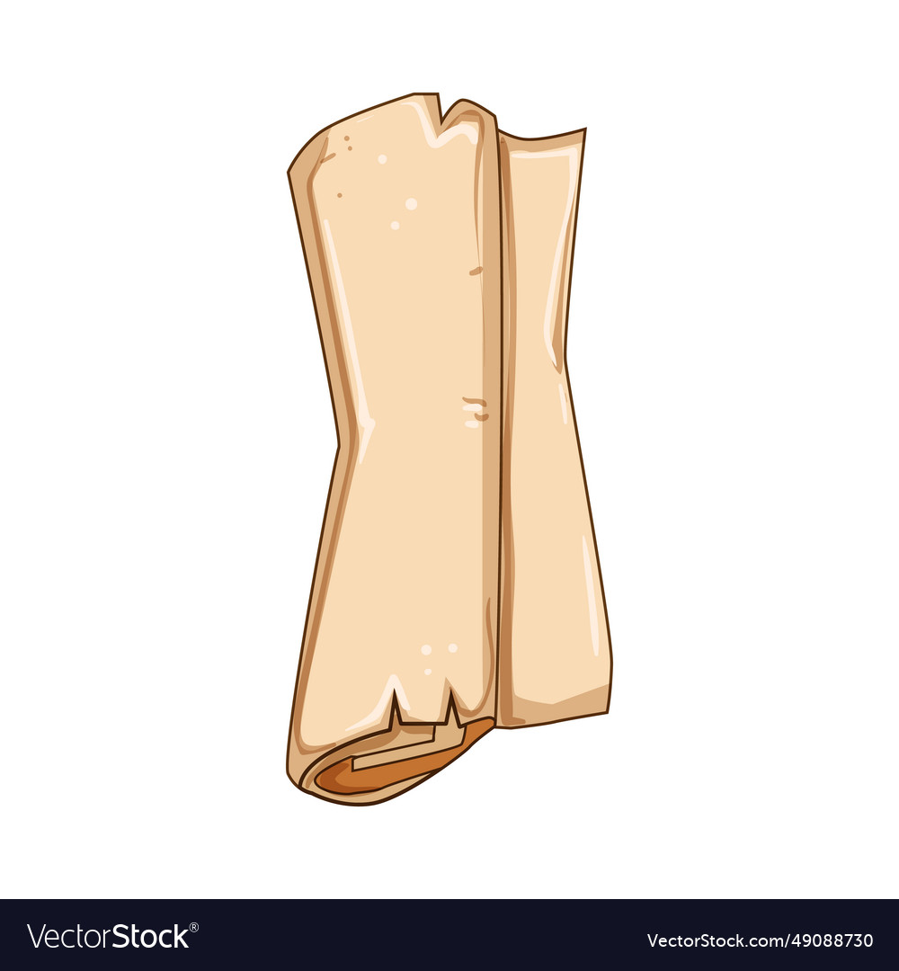 Manuscript scroll papyrus cartoon Vector Image Manuscript scroll papyrus cartoon