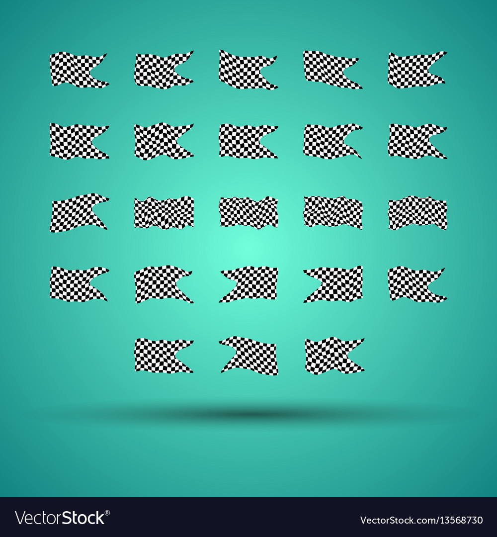 Racing background set collection of 23 checkered