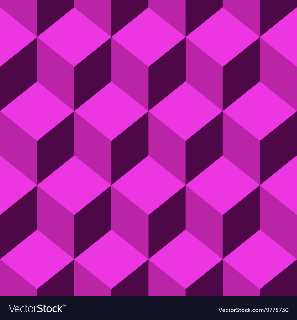 Seamless pattern cube art