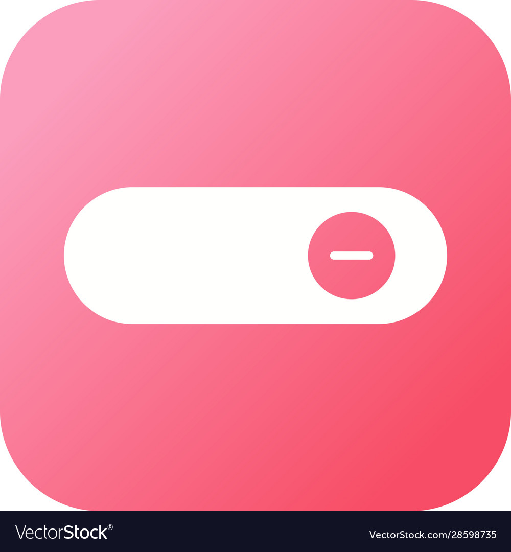 Beautiful slide button glyph icon