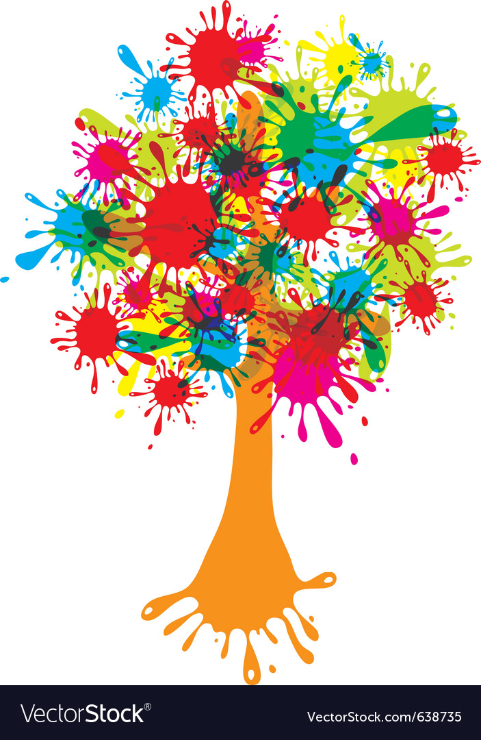 Blot abstract tree