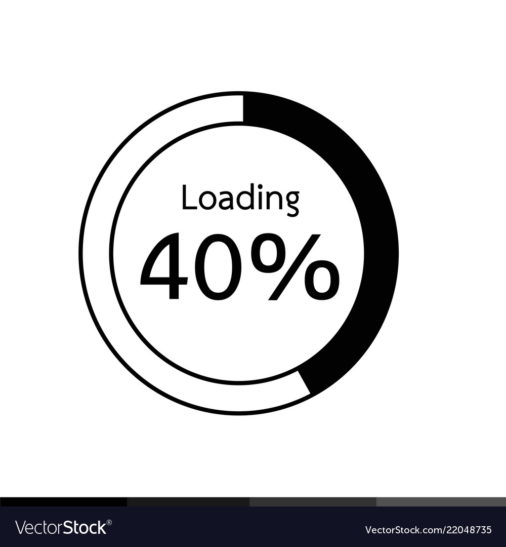 Circle loading progress bars indicator icon
