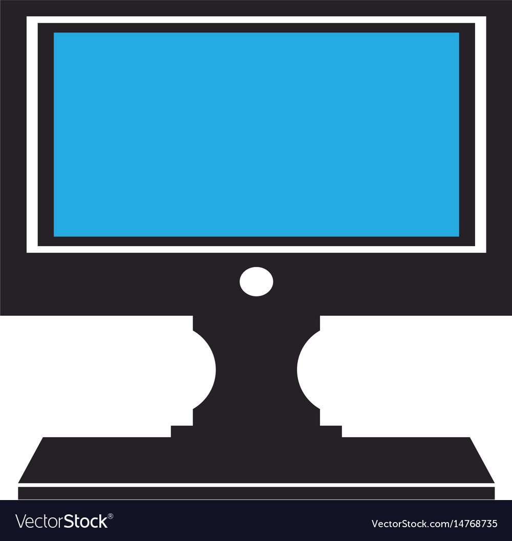 Computer conitor icon pc desktop display symbol