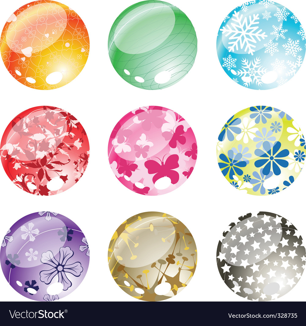 Decorative balls set