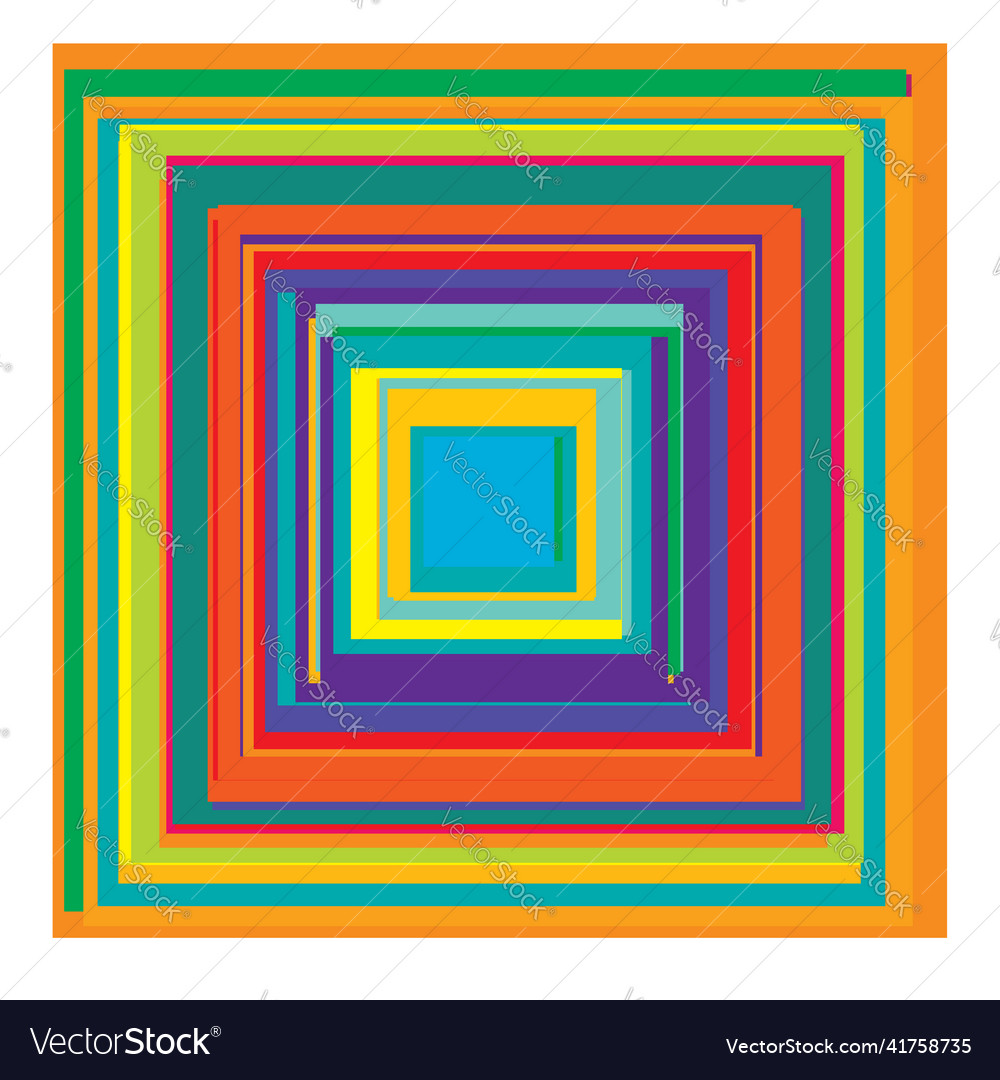 Overlapping random squares abstract colorful