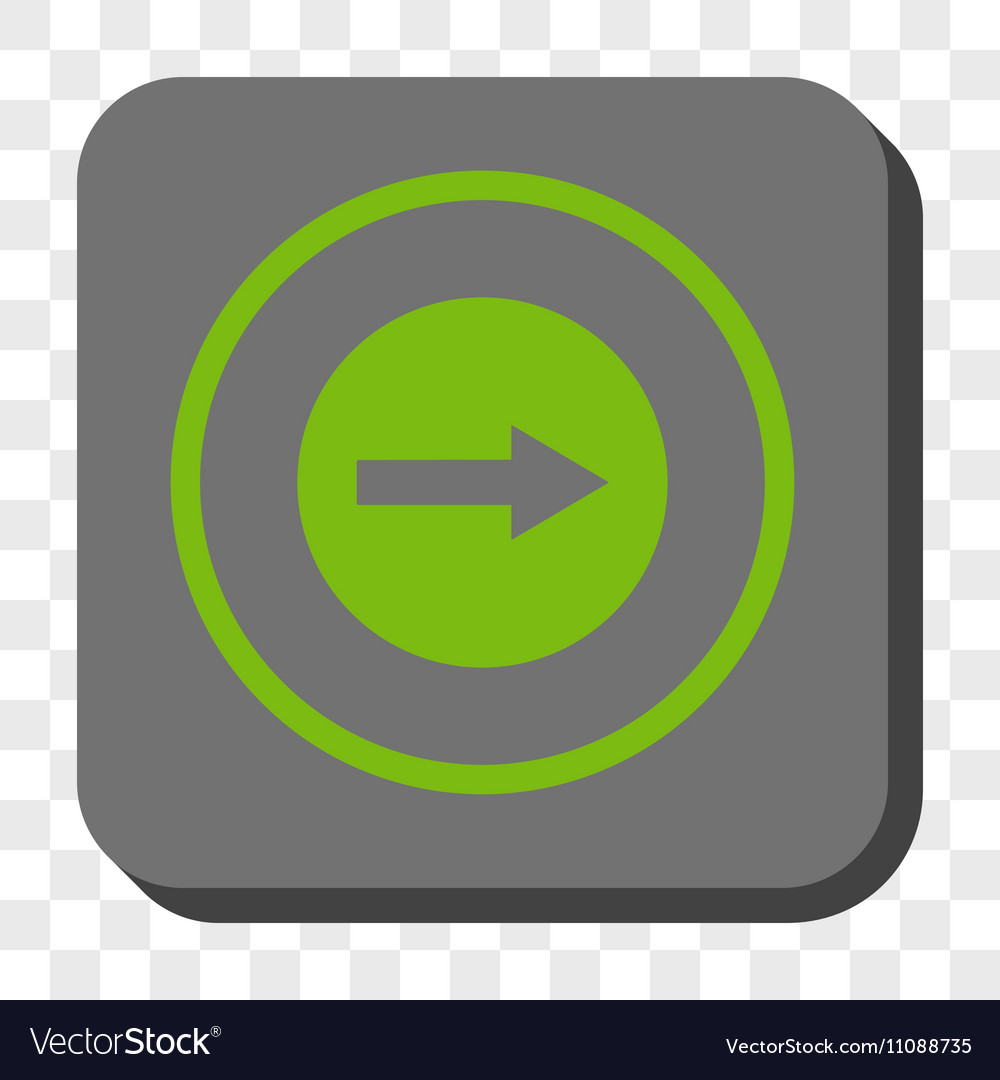 Right rounded arrow square button