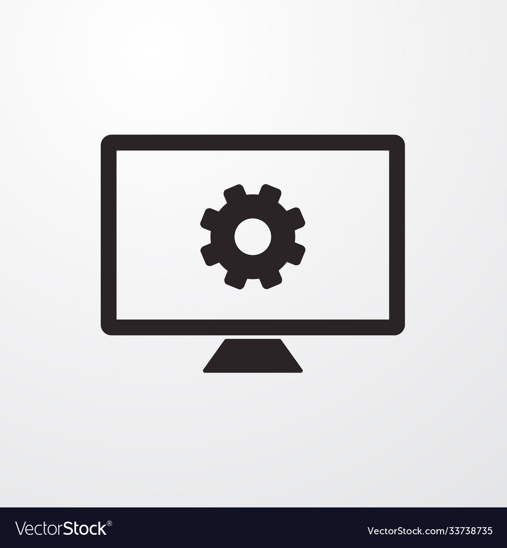 Screen settings icon for web and mobile