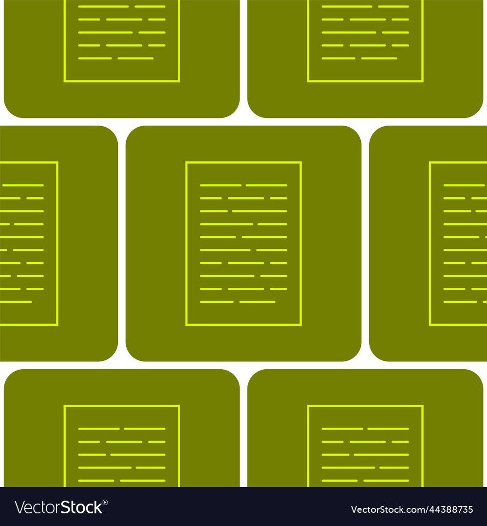 Seamless pattern made of text page icons