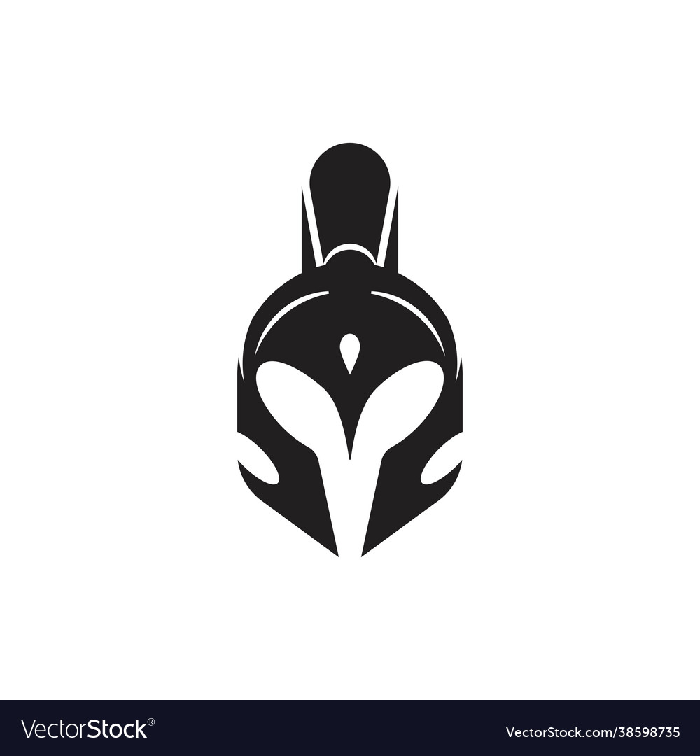 Spartan helmet icon vector image Spartan helmet icon