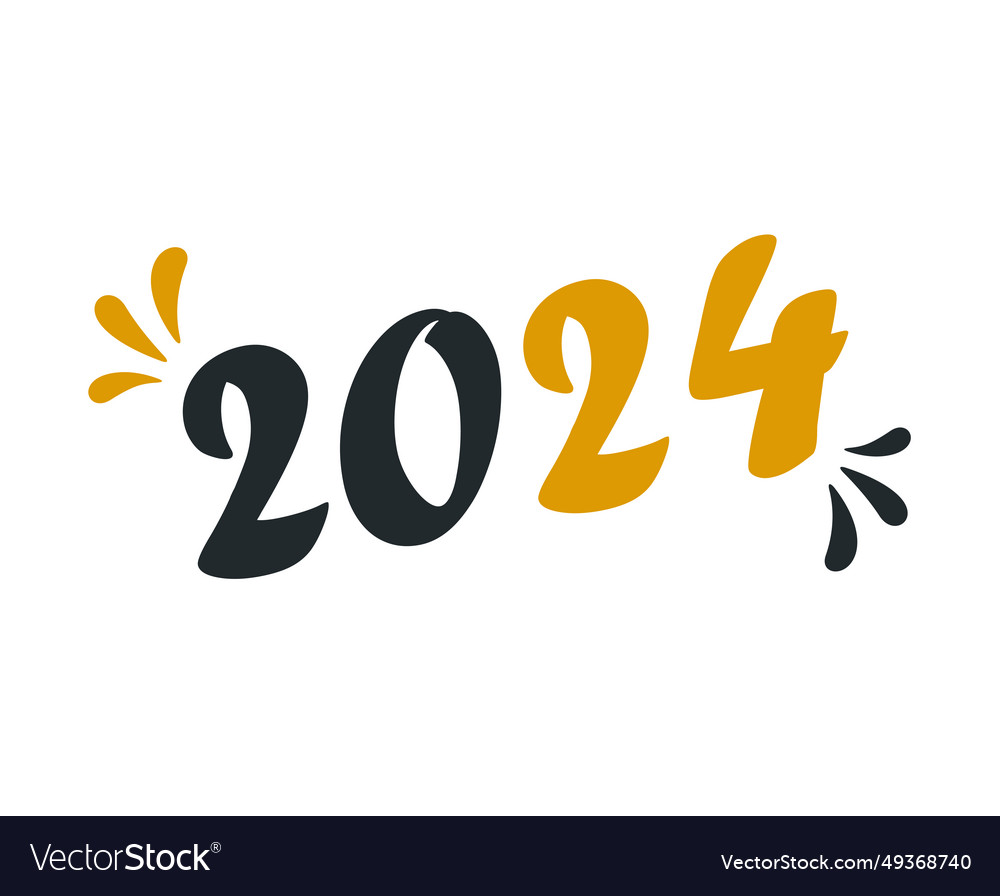 2024 new year holiday abstract blue and brown Vector Image