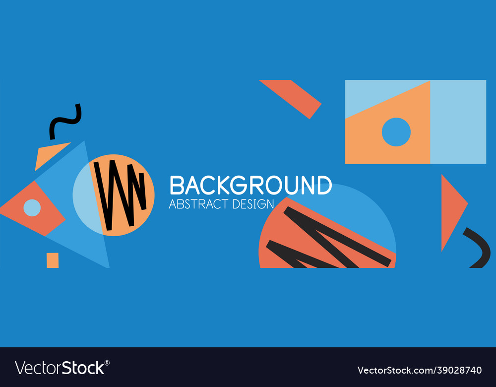 Abstract background with blocks lines geometric Vector Image Abstract background with blocks lines geometric