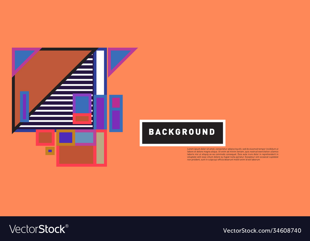 Abstract colorful rectangle background for banner