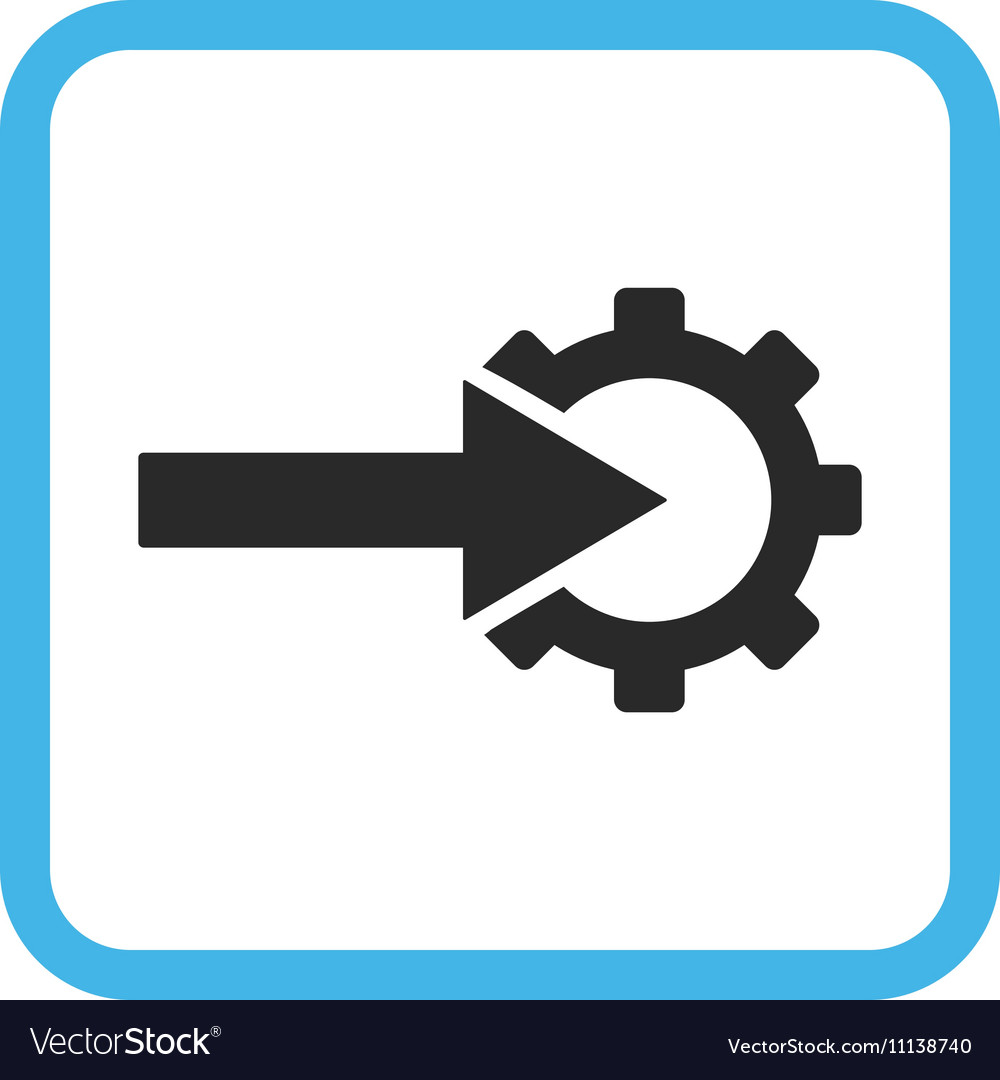 Cog integration icon in a frame