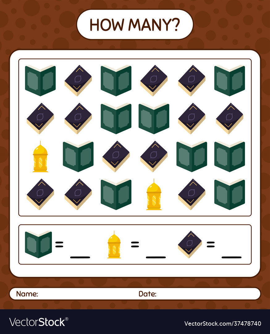 How many counting game with ramadan icon