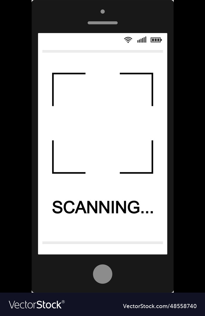 Mobile phone smartphone with qr code scanning