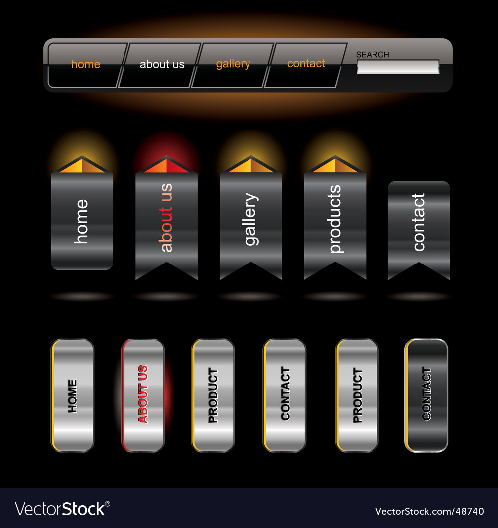 Modern Button Set