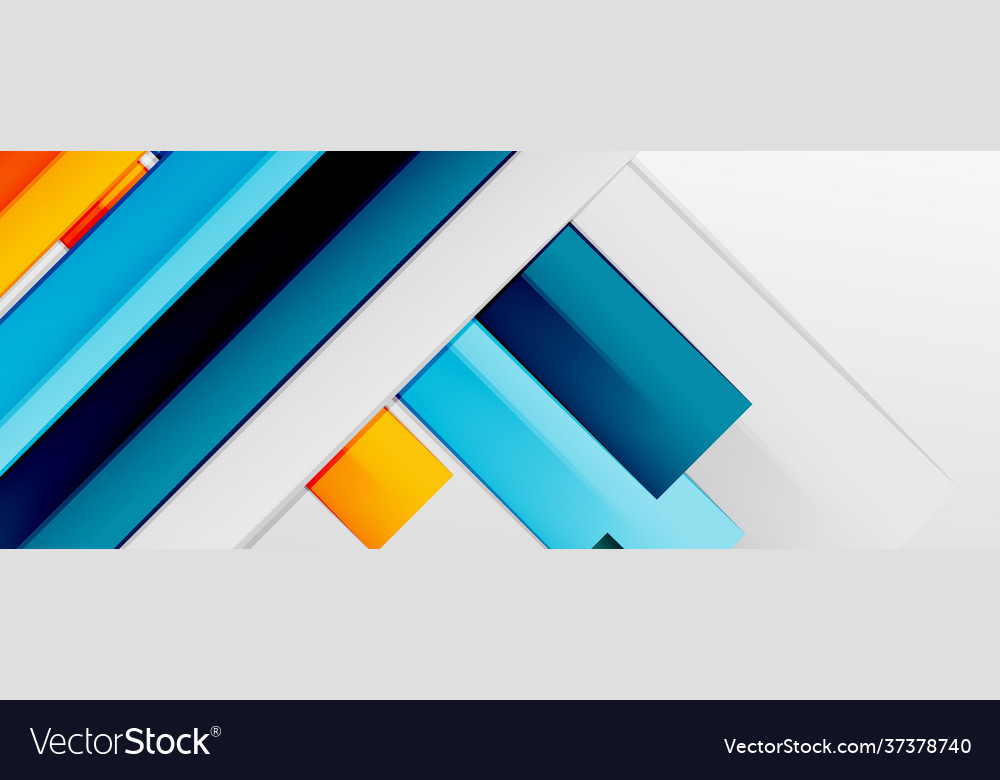 Multicolored lines background design template vector image Multicolored lines background design template