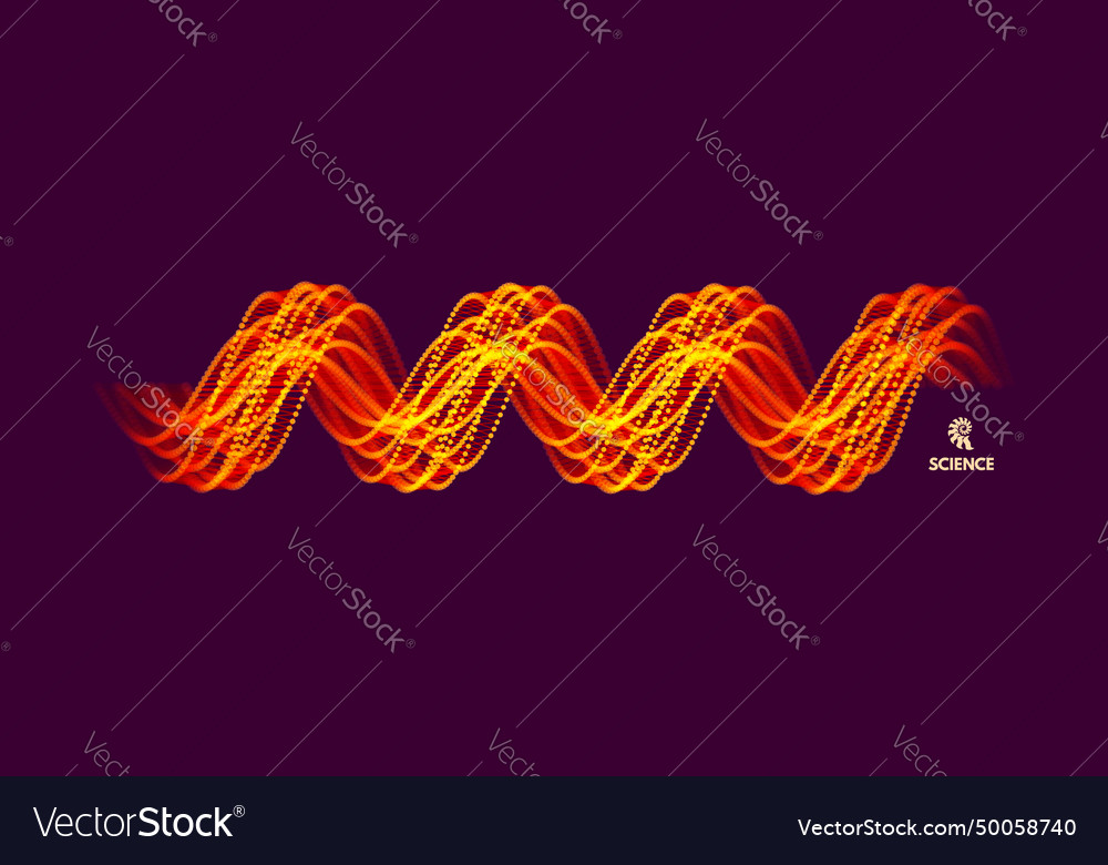 Spiral connection structure abstract grid design vector image Spiral connection structure abstract grid design