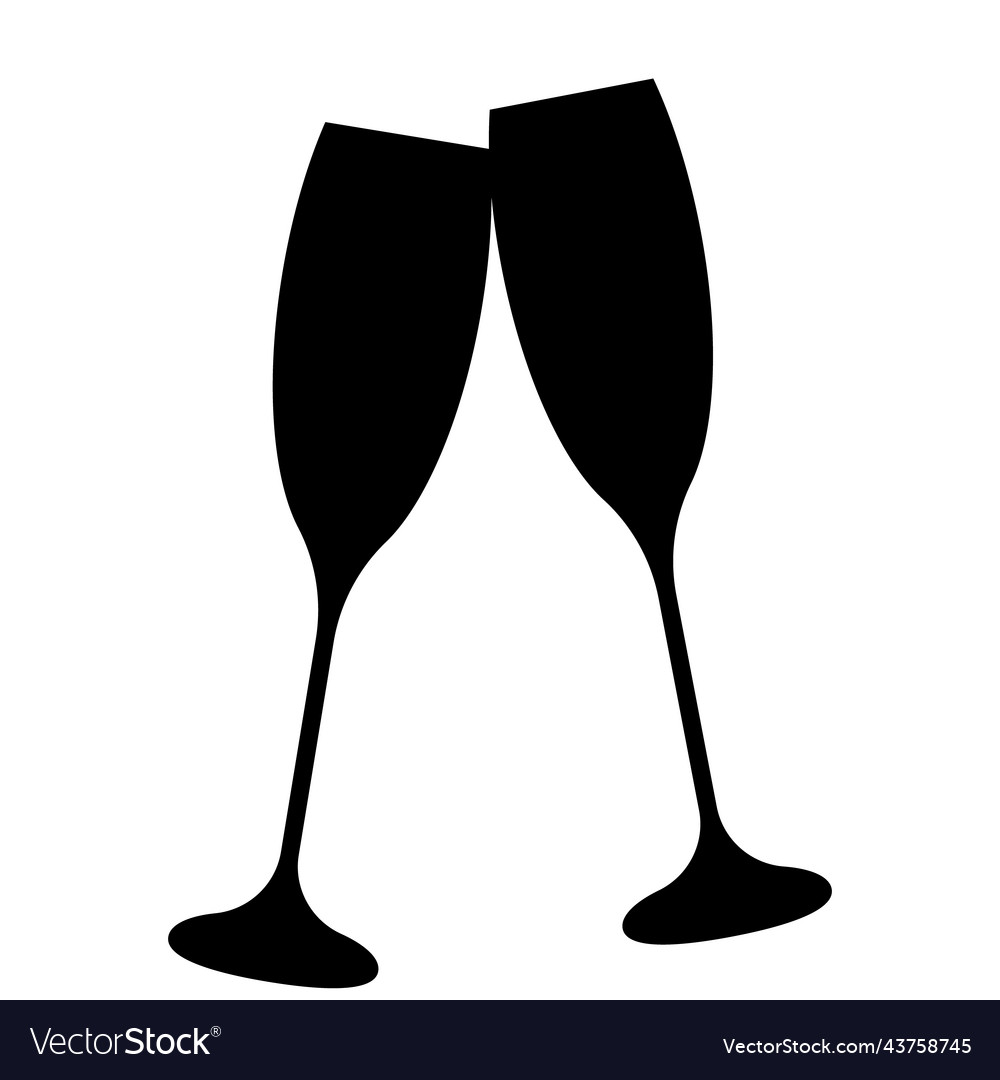 Champagne glasses icon 1