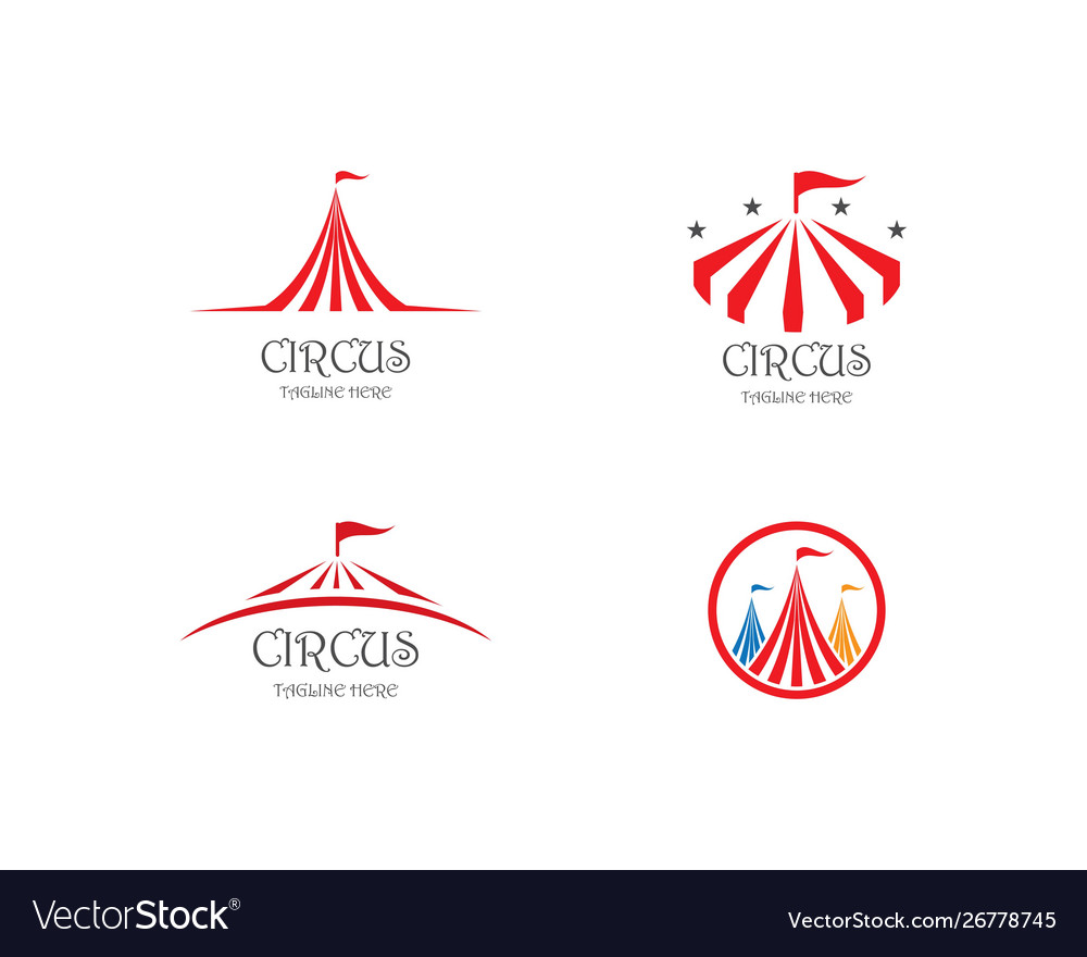 Circus logo template Royalty Free Vector Image