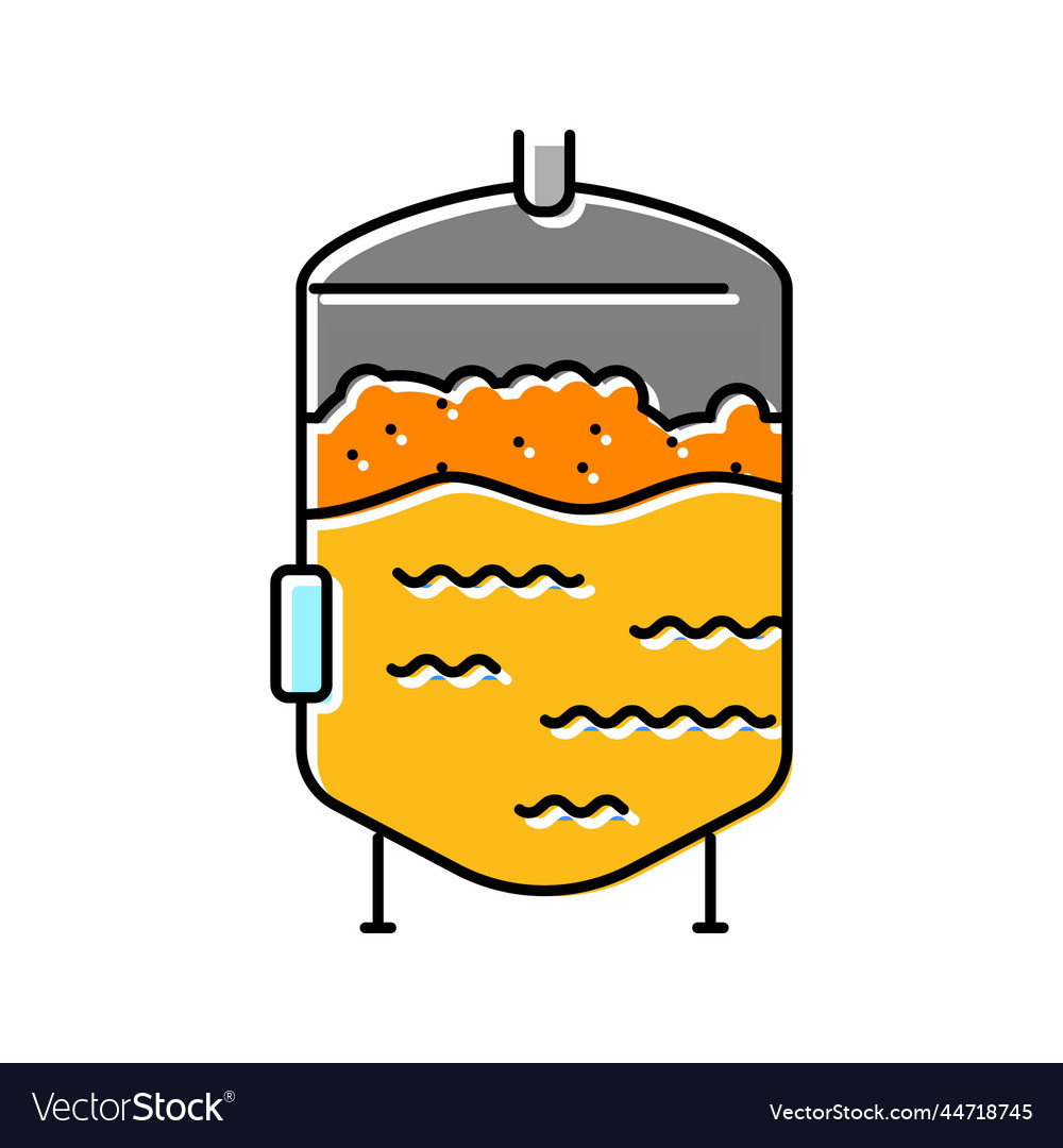 Fermentation beer production color icon