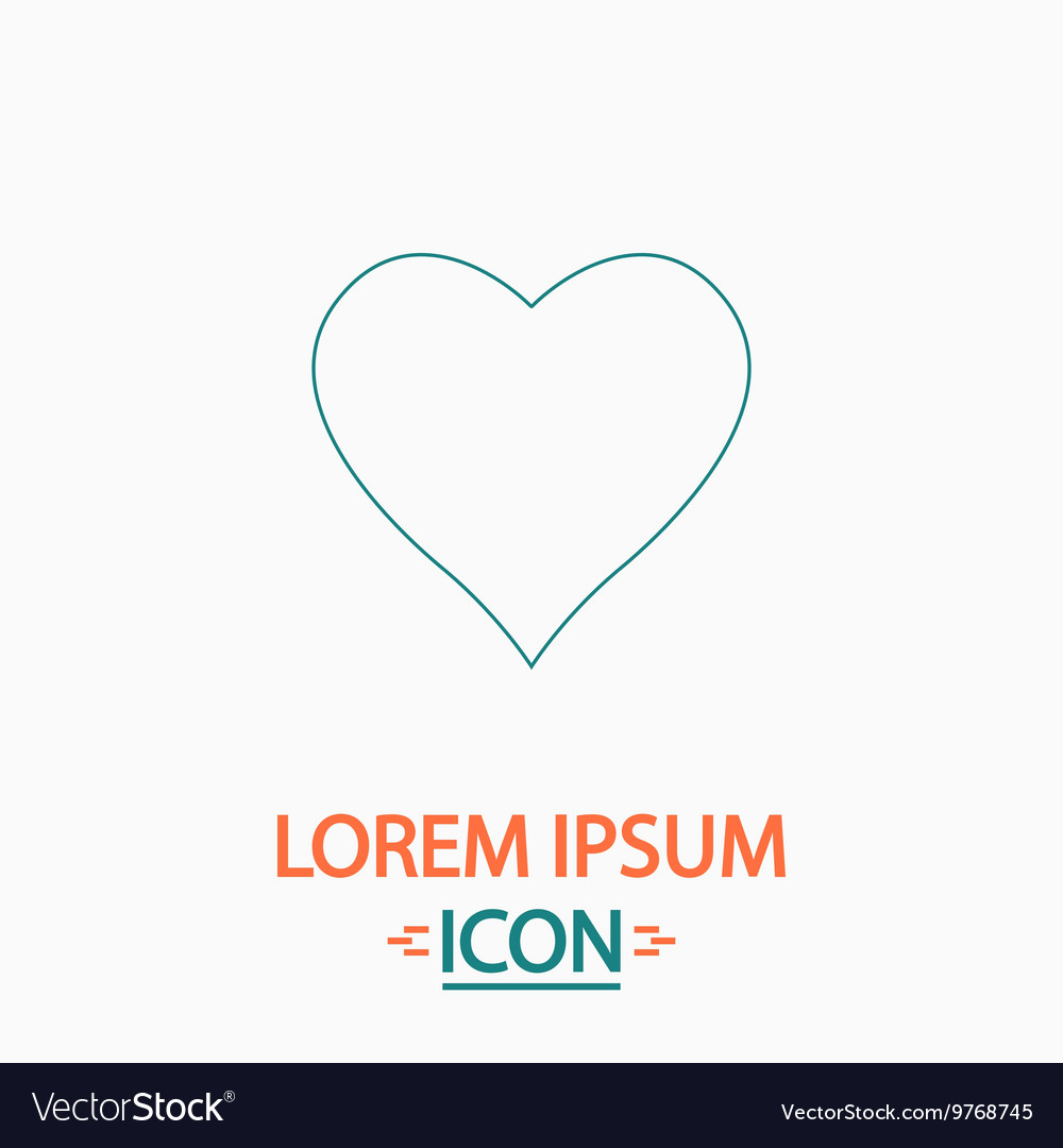 Heart computer symbol