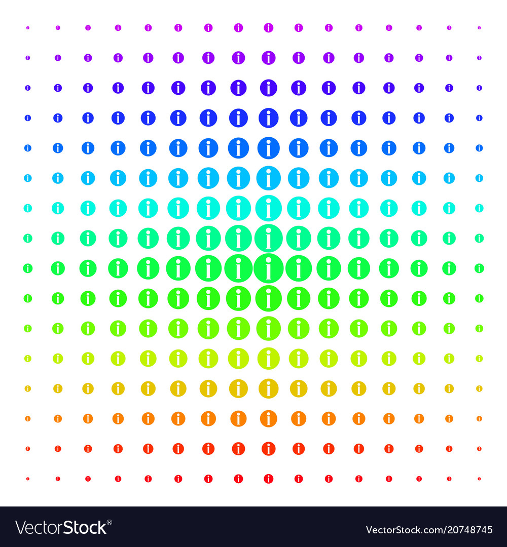 Info shape halftone spectral grid