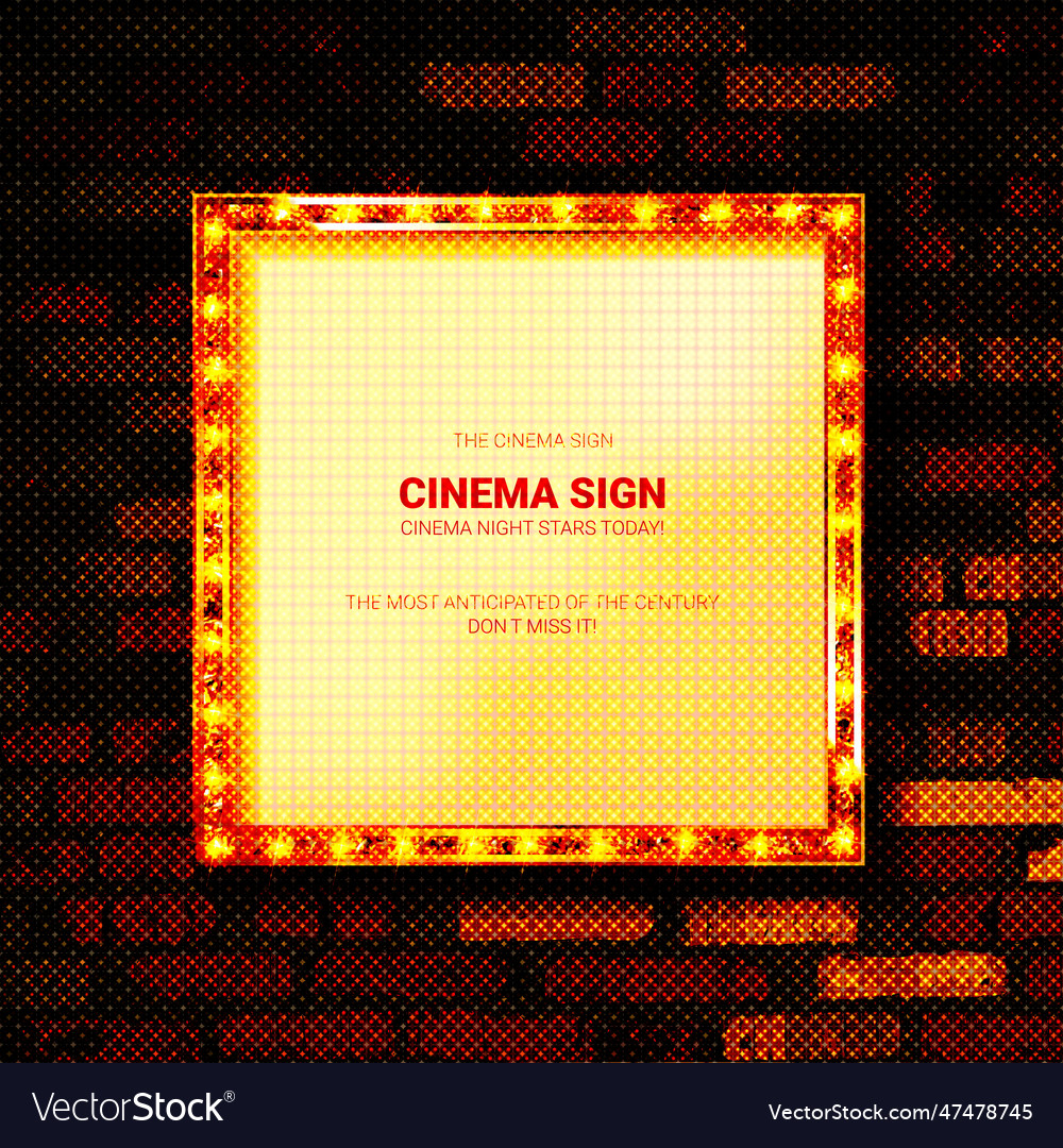 Light bulb frame with space for text on brick