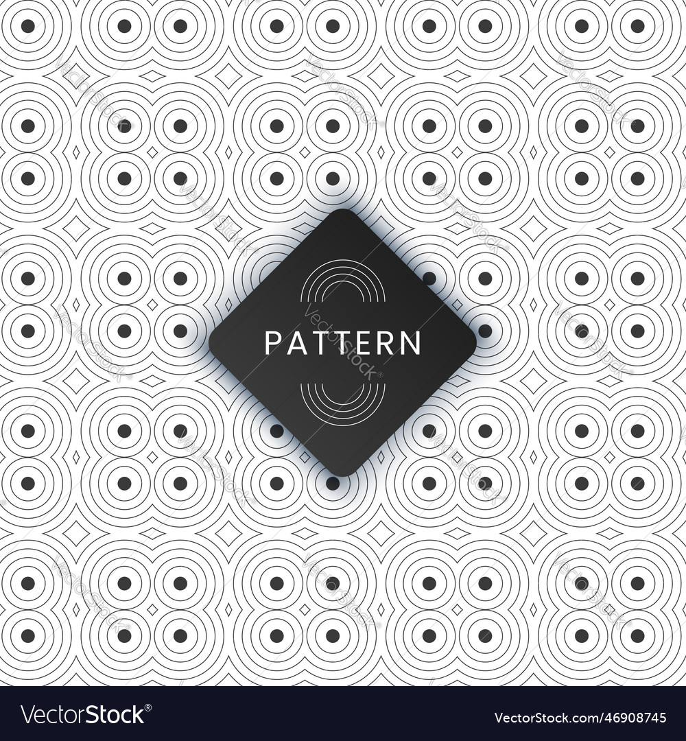 Organic geometric pattern with circle curve lines