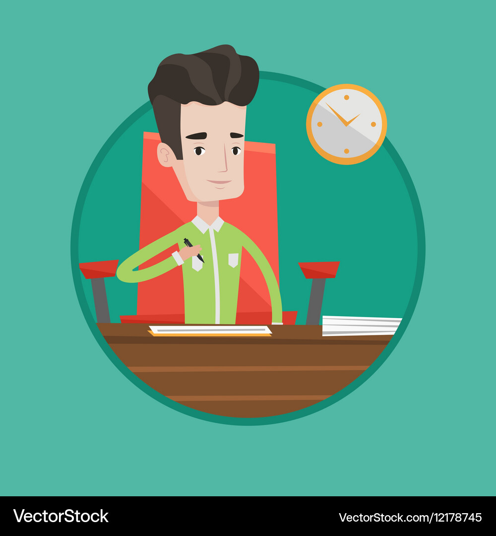 Signing of business documents Royalty Free Vector Image