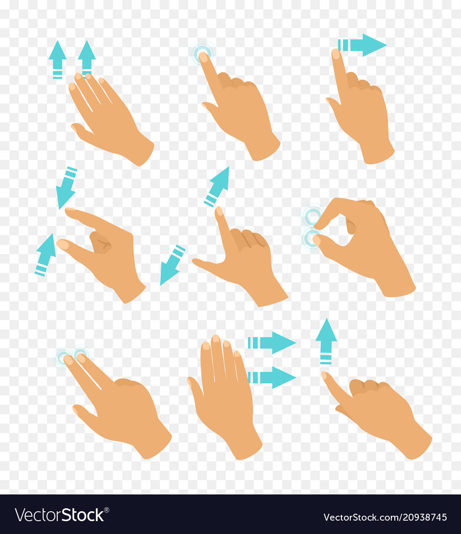 Touchscreen Gestures - Hands